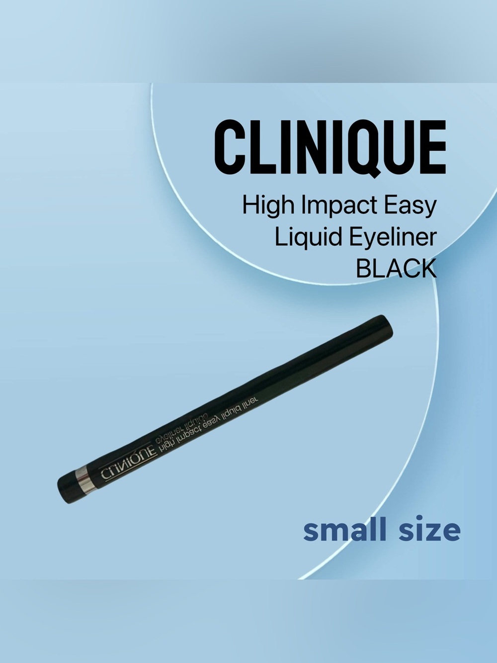 🇺🇸🆕NWOB CLINIQUE |SMALL| Classic BLACK High Impact Easy Liquid Eyeliner